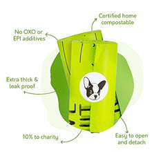 Load image into Gallery viewer, Certified Home Compostable Dog Poop Bags, 10% to Charity, Vegetable Based Dog Poop Bag, Earth Friendly dog waste bags, Leakproof And Zero Odor