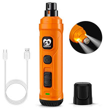 Load image into Gallery viewer, Casfuy Dog Nail Grinder with 2 LED Light