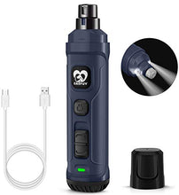 Load image into Gallery viewer, Casfuy Dog Nail Grinder with 2 LED Light