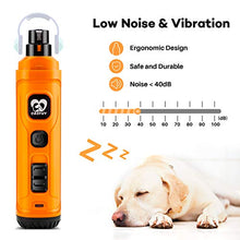 Load image into Gallery viewer, Casfuy Dog Nail Grinder with 2 LED Light