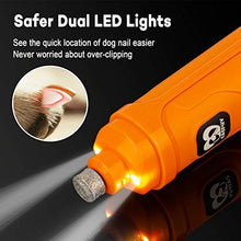 Load image into Gallery viewer, Casfuy Dog Nail Grinder with 2 LED Light
