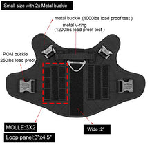 Load image into Gallery viewer, Tactical Dog Harness with Metal Buckle
